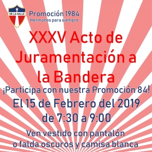 Banner DLS 84 2019 Acto a la bandera